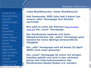 musikverein-nieder-roden.com: Homepage Musikverein Nieder-Roden e.V.
Homepage Musikverein Nieder-Roden e.V.