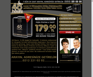 48hours.gen.tr: 48 Hours Cinsel Güç Arttırıcı Unisex Kahve
48 Hours En Uygun Fiyat İle Aynı Gün Kargo Teslimatı. Üstelik 12 Taksit Avantajıyla 48 Saat Güçlü Kalın.