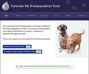 horseallies.net: Colorado Pet Overpopulation Fund -
Colorado Pet Overpopulation Fund