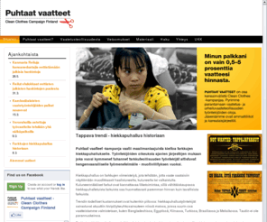 puhtaatvaatteet.org: Puhtaat vaatteet | Clean Clothes Campaign Finland
