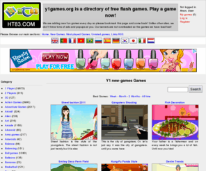 y1games.org: Y1 Games
Y3 Y8 games: Free play Y1 games, Y1 flash games, Y1 new games, Y1 mosplayed games, Y1 favorites 
games ... and much more!
