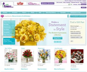 888-giftbaskets.com: Flowers, Roses, Gift Baskets, Same Day Florists | 1-800-FLOWERS.COM
Order flowers, roses, gift baskets and more. Get same-day flower delivery for birthdays, anniversaries, and all other occasions. Find fresh flowers at 1800Flowers.com.