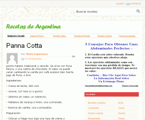 recetasdeargentina.com.ar: Recetas de Argentina	
