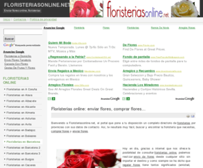 floristeriasonline.net: Floristerias online
Floristerias online: web para encontrar floristeria online y enviar flores. Directorio de floristerias online con todos sus datos.