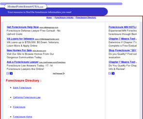 homeforeclosureusa.com: Foreclosure -Foreclosure Info
