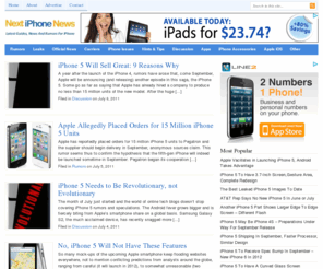 nextiphonenews.com: Latest Apple iPhone 5 News,Rumors and Leaks Next Gen iPhone¦Next iPhone News
Next iPhone News is where to come to get your fix of the latest news, rumours, guides and info about the next iPhone from Apple. The iPhone 4 - 4th Gen iPhone