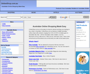 onlineshop.com.au: OnlineShop.com.au - Online Shopping for Australians
OnlineShop.com.au - Online Shopping for Australians