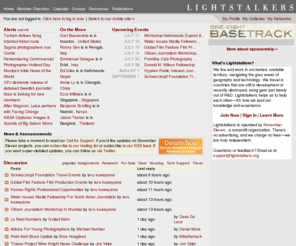 lightstalkers.net: Journalists, filmmakers, photographers, and professional travelers.
 | Lightstalkers
Lightstalkers is a professional and social resource for journalists, filmmakers, photographers, and professional travelers.