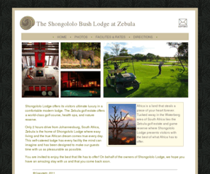 zebulalodge.co.za: The Shongololo bush lodge at Zebula
Tucked away in the Waterberg area of South Africa lies the Zebula golf estate and game reserve where Shongololo Lodge presents visitors with the best of what Africa has to offer.