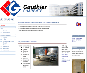 gauthier-charente.com: Bienvenue sur le site GAUTHIER-CHARENTE - Accueil
Extraction et façonnage de pierres calcaires.