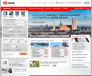 germanicetrain.com: DB Bahn: bahn.de - Ihr Mobilitätsportal für Reisen, Bahn, Urlaub, Hotels, Städtereisen und Mietwagen
Deutschlands beliebtestes Reise- und Mobilitätsportal: Auskunft, Bahnfahrkarten, Online-Tickets, Ländertickets,  günstige Angebote rund um Urlaub und Reisen. Komfortabel planen und sicher buchen. 