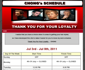 okyochong.com: Texas's Best Hair Cuts -- Ms Chong
My Customers Are Very Important.  Thank You For Your Loyalty