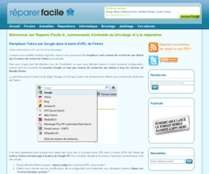 reparer-facile.fr: Réparer facilement soi-même !
Réparer tout soi-même facilement grâce à Réparer-Facile. Astuces de bricolage et de réparation sur les thèmes de la maison, l'informatique, l'électronique, ...