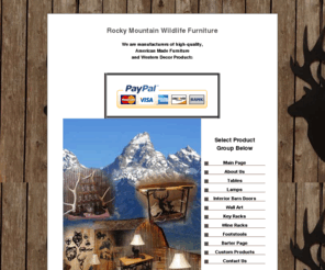 rockymountainwildlifefurniture.com: Rocky Mountain Wildlife Furniture
 Rocky Mountain Wildlife Furniture.  We are manufacturers of high-quality,  American Made Furniture  and Western Decor Products