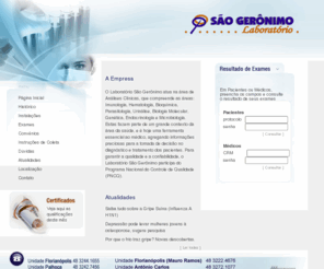 labsaogeronimo.com.br: ... Laboratório São Gerônimo ...................................................
