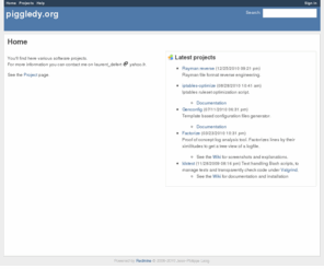 piggledy.org: piggledy.org
Redmine