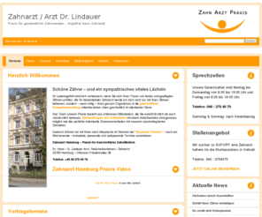 dr-lindauer.de: Hamburg Zahnarzt / Arzt Dr. Lindauer  - Praxis für ganzheitliche Zahnmedizin - Behandlungen mit Vollnarkose - Angstfrei beim Zahnarzt
Zahnarzt Hamburg Dr. Lindauer - Praxis für ganzheitliche Zahnmedizin - Behandlungen mit Vollnarkose - Angstfrei zum Zahnarzt -Schöne Zähne