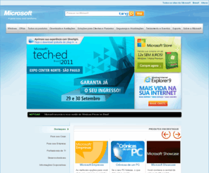microsoft.com.br: Microsoft Brasil - Software, inteligência, Serviços, Soluções, Suporte e Novidades para Casa e Empresas.
A Microsoft Brasil oferece Softwares, serviços, soluções, suporte e inteligência para sua empresa e para sua casa.