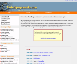 cartedipagamento.com: Cartedipagamento.com - La guida  alle carte di credito e carte prepagate
