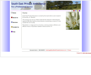 southeastprivateambulance.com: South East Private Ambulance - Home - Repatriation, Corpse Collection, Corpse Delivery, Embalming
A professional service for funeral directors to have corpses collected and delivered to their funeral home. Specialists in repatriation and embalming.