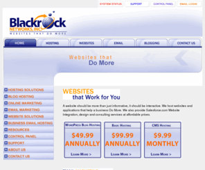 brn-optin-email.com: Blackrock Networks, Inc. Website and Application Hosting Home Page
A website should be more than just informative, it should be interactive. We host websites and applications that help a business Do More. We also provide Salesforce Website Integration, design and consulting services at affordable prices.