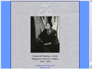 carmengurtubay.com: Carmen de Gurtubay - Marquesa de Yurreta y Gamboa
Information site for Spanish Republican activist during the Civil War - Carmen de Gurtubay.