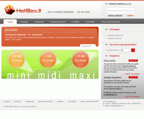 hotbox.lt: Virtualūs namai
UAB Virtualūs namai - jūsų namai internete, hostingas, svetainių kūrimas, serveriai