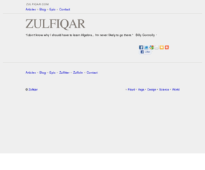 zulfiqar.com: Zulfiqar
Zulfiqar's unidentified low flying ideas.