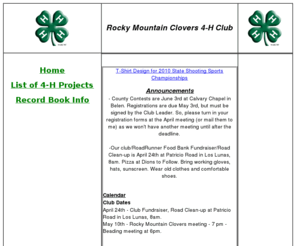 rmclovers.org: Rocky Mountain Clovers 4-H Club
