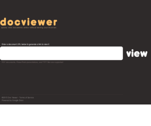 docviewer.org: Doc Viewer - PPT(PowerPoint), PDF, TIFF Viewer
PPT(PowerPoint) PDF TIFF Viewer