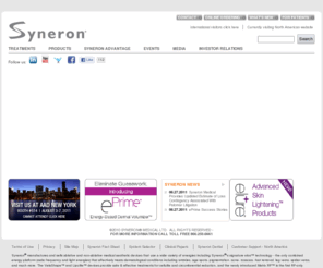 syneron.com: Syneron - Home | elos Aesthetic Lasers | Medical Aesthetic Equipment  | Cosmetic Lasers & RF Technology
