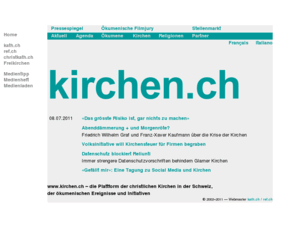 kirchen.ch: Kirchen - Eglises - Chiese
Kirchen - Eglises - Chiese