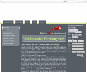 webextendedwarranty.com: Welcome to the Frontpage
Warranty Direct is the leading extended auto warranty provider in the nation. Our car warranties provide full automobile coverage