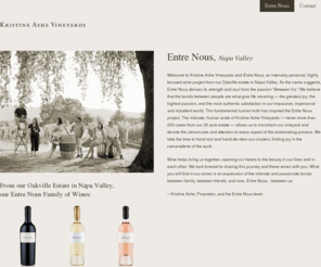 entrenous.biz: Kristine Ashe Vineyards | Entre Nous Wines | Napa Valley | Oakville AVA
Kristine Ashe Vineyards provides the Entre Nous family of wines — Entre Nous Cabernet Sauvignon, Entre Nous Sauvignon Blanc, and Entre Nous Rose — crafted at our Oakville Estate in Napa Valley.