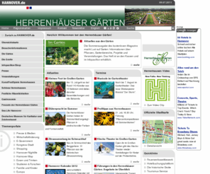 herrenhaeuser-gaerten-hannover.com: HANNOVER.DE - Herrenhäuser Gärten
Auf dieser Seite finden Sie alles zum Thema Herrenhäuser Gärten