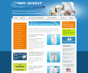 air-scent.com: Air Scent: Air Fresheners | Air Freshener Dispensers | Air Freshener Refills | Odor Eliminators | Commercial Air Freshener| Automatic Odor Control | Automatic Air Freshener Dispensers |
Choose Air-Scent as your source for commercial air fresheners, air freshener dispensers and related restroom hygiene supplies. Set your company apart by offering your customers air fresheners, deodorizers and odor control products with the big difference that counts the mostsuperior performance.