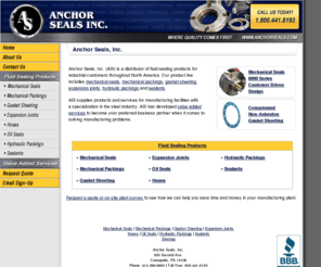 anchorseals.com: Mechanical Seals, Mechanical Packings, Gasket Sheeting, Expansion Joints, Hydraulic Packings & Sealants at Anchor Seals
Mechanical Seals, Packings, Gasket Sheeting, Expansion Joints, Hydraulic Packings & Sealants at Anchor Seals.
