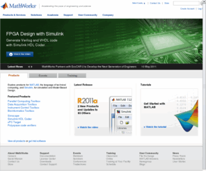 matrixvb.com: MathWorks - MATLAB and Simulink for Technical Computing
MathWorks is the world’s leading developer of technical computing software for engineers and scientists in industry, government, and education