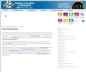 mitoxic.org: Poison Control Center - Childrens Hospital of Michigan
