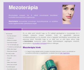 pro-mezoterapia.hu: Mezoterápia kozmetikusoknak, mezoterápia otthon
