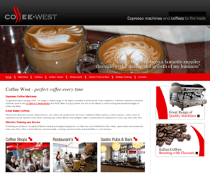 coffeewest.co.uk: Quality coffee, espresso machines and Italian Coffees by Coffee West, Devon, UK
Coffee West imports and distributes fine coffees and premium coffee machines to the South West of England. Regional sole importers of SanRemo espresso  machines from Italy