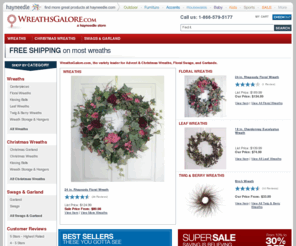 greatwreath.com: Wreaths: Shop Door Wreath at WreathsGalore.com
Shop our huge Christmas wreath selection and save up to 30% or more! Buy online and get fast shipping on advent wreaths, swags & garlands at WreathsGalore.com.