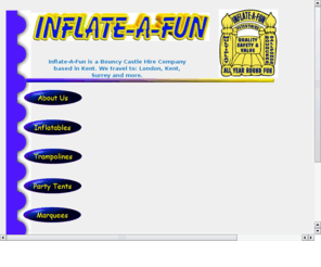 inflate-a-fun.co.uk: Inflate-A-Fun
BouncyCastle,Sumo,InflateAFun,Inflate-a-fun,Marquees,Inflatables,GladiatordDual,Trampolines,PartyTents,Parabounce,Discos,PoolTables,EmxRacing,FunInflatables