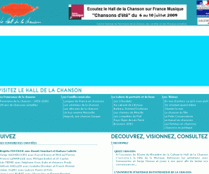 lehall.com: Le Hall de la chanson, centre national du patrimoine de la chanson, des variétés et des musiques actuelles
Centre National du Patrimoine de la Chanson, des Variétés et des Musiques Actuelles