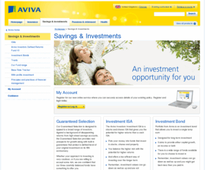nuim.com: Aviva - Savings & Investments
Aviva is a leading provider in the UK of savings and investment products including cash isas, stocks and shares isa, onshore and offshore bonds.