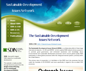 sdin-ngo.net: Sustainable Development Issues Network
