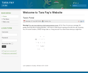 tarafay.com: Welcome to Tara Fay's Website
Tara Fay