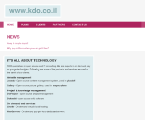 kdo.co.il: www.kdo.co.il
Joomla! - the dynamic portal engine and content management system