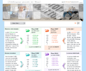 myphphost.net: myphphost.net : hebergement de sites internets  sous Linux Apache MySQL PHP
Solutions d'hebergement de sites internets