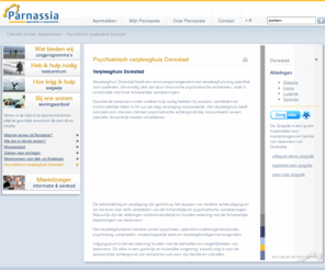 dorestad.org: Parnassia - Psychiatrisch verpleeghuis Dorestad
Verpleeghuis Dorestad biedt een woonzorg arrangement met verpleeghuiszorg, specifiek voor patiënten die ernstig ziek zijn door chronische psychiatrische problemen vaak in combinatie met forse lichamelijke aandoeningen.